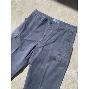 Vtg Polo Ralph Lauren Dark Navy Blue Cargo Pants 33x32 Military-Inspired Utility